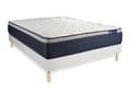 Miniatyrbild 3 av 6: Madrass- och boxspringset 140x210 cm - Actilatex Max - Vitt boxspringkit