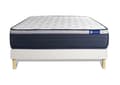Miniatyrbild 2 av 6: Madrass- och boxspringset 140x210 cm - Actilatex Max - Vitt boxspringkit