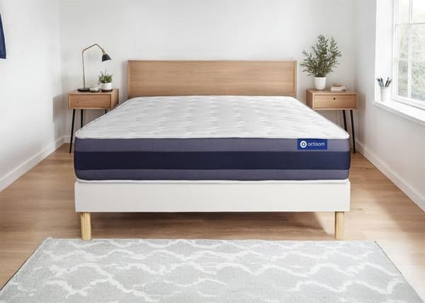 Ensemble Madrass och Sängbotten 130x210 cm - Actilatex Morpho - Sängbotten Kit Vit
