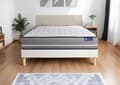 Miniatyrbild 1 av 6: Madrass- och boxspringset 160x195 cm - Actimemo Pur - Vitt boxspringkit