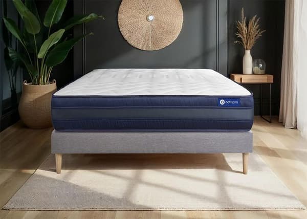 Ensemble Matelas Sommier 160x210 cm - Actiflex Tech - Sommier Kit Grå