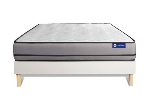 Ensemble Madrass Säng 150x190 cm - Actilatex Night - Sängram Kit Vit