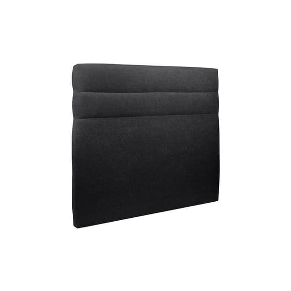 Lit 140x190 cm med tygklädd sänggavel och sängbotten kit Svart - Total höjd: 29 cm