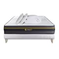 Miniatyrbild 1 av 4: Pack 140x200 madrass ACTIVE + sängram kit + 2 minnesskummkuddar 60x40cm + Percale täcke 240x220 c 140 x 200 cm Vit
