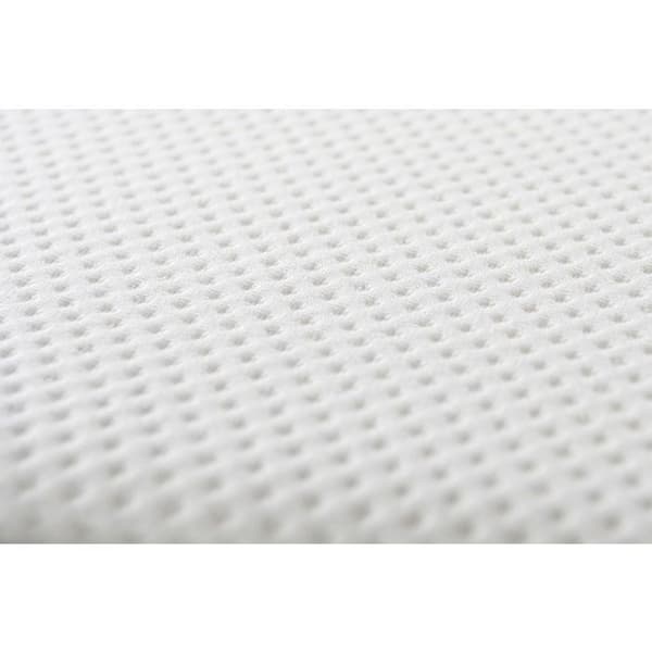 Pack 160x200 FLEXY madrass + vit sängram kit + 2 kuddar med minnesskum 60x40cm + Percale täcke 260x240cm 160 x 200 cm Vit