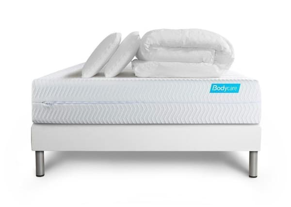 Sängram med madrass - BODY CARE - Biocare - 140x190 cm - 26 cm - Minnesskum