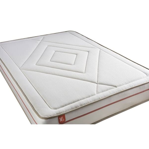 Ensemble LE PAISIBLE 180x200cm Minnesskum BioVisco - Tjocklek 24cm + sängram kit Beige