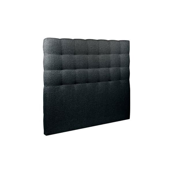 Säng 150x200cm med tuftad huvudgavel och svart sängbotten - Totalhöjd: 29cm