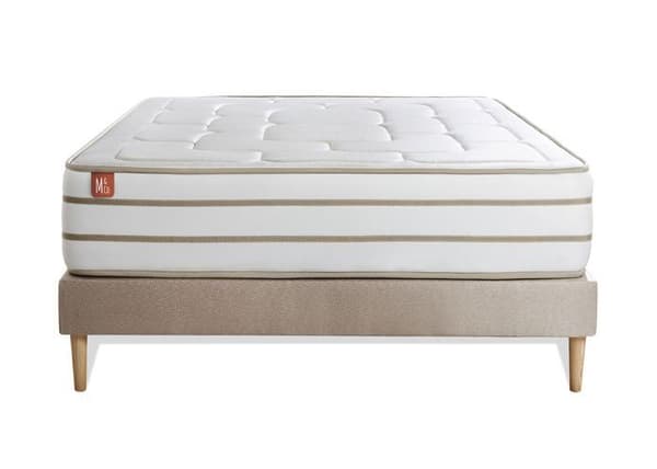 BioVisco minneskum madrass - Marmottes&Co - DEN MYSIGA 180x200cm - Vit - Maxi tjocklek 26cm