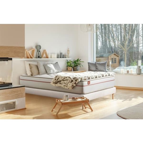 LE PAISIBLE set 180x200cm BioVisco memoryskum - 24cm tjock + Vit kitbotten