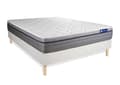Miniatyrbild 3 av 6: Madrass- och boxspringset 140x210 cm - Actiflex Zen - Vitt boxspringkit