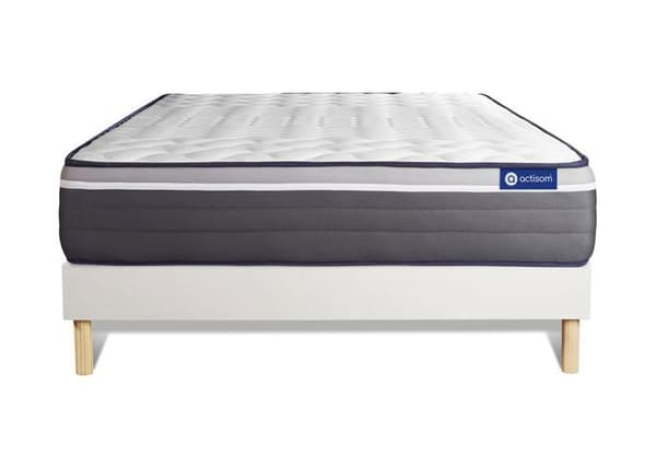 Ensemble Matelas Sommier 160x190 cm - ActiMemo Plus - Sommier Kit Vitt