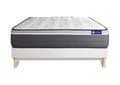 Miniatyrbild 2 av 6: Ensemble Matelas Sommier 160x190 cm - ActiMemo Plus - Sommier Kit Vitt