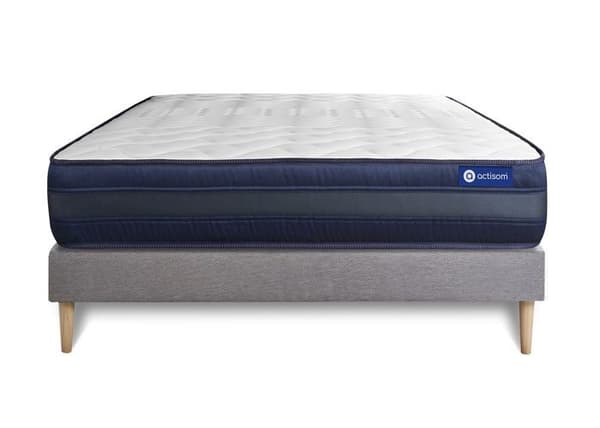 Actilatex tech 160x200 madrassbottelset - 24 cm - Mycket fast - grå kitbotten