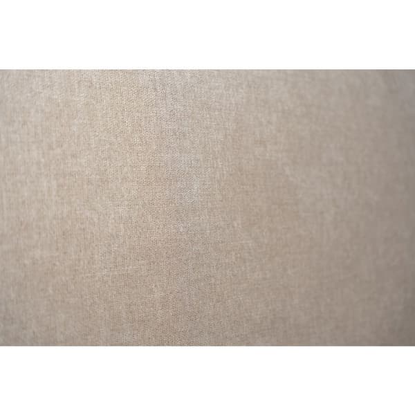 Sommier Kit Tyg Beige brun 90x190 H29cm Sommeil de plomb - Sommier i massivt trä med Koniska träben 15 cm
