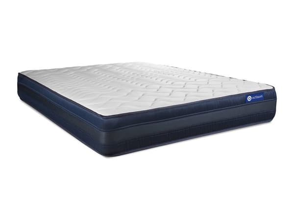 Sängram och madrass 180x200 Actiflex tech - 24 cm - Mycket fast - grå sängram kit