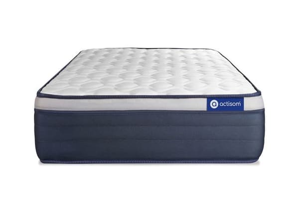 Ensemble sängbotten madrass 90x190 Actimemo max - 26 cm - Fast - sängbotten kit grå
