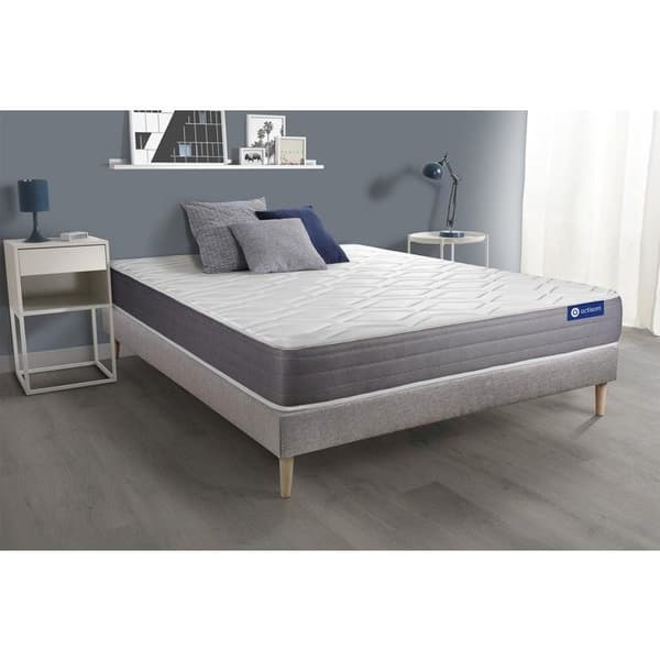 ACTIFLEX DREAM madrassset Pocketfjädrar och memoryskum 120x190 cm 5 komfortzoner + 120 x 190 cm Grå