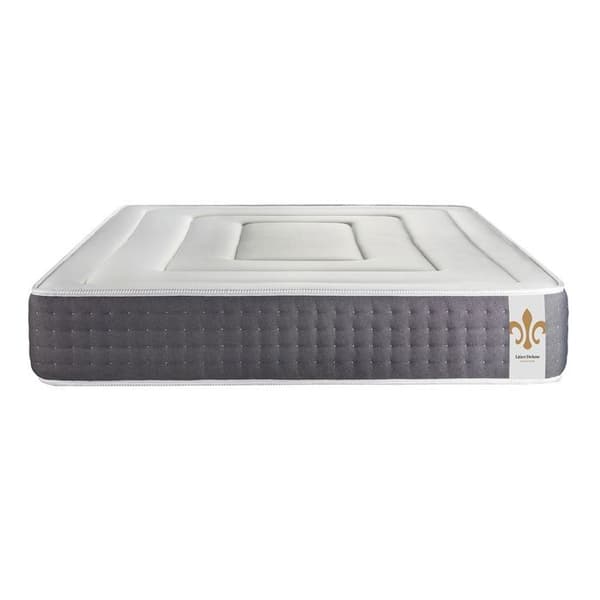 Fjädermadrass - Tjugosex - 200 x 200 cm - Fast - Minnesskum - Grå