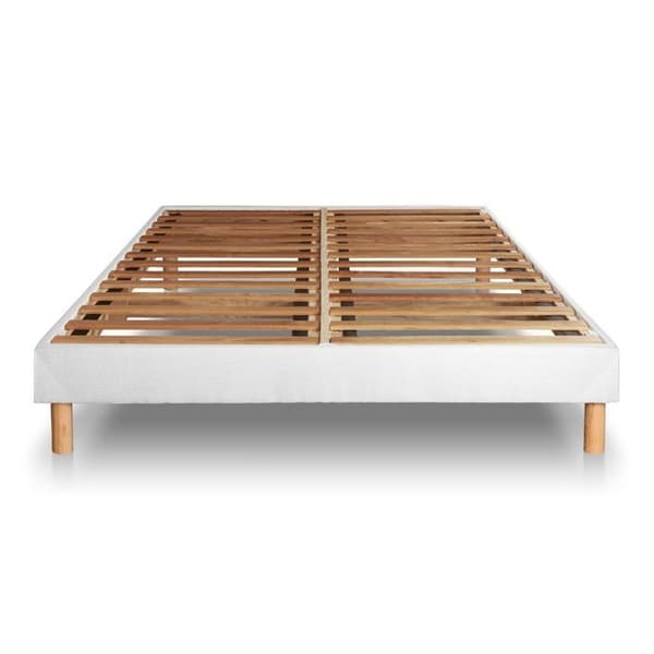 Exklusivt set 200 x 200 cm boxmadrass Vitt kit