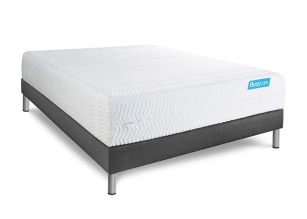 Sängset madrass 140x190 BODY CARE Biocare Minnesskum - 26 cm - Balanserad - ramsats grå