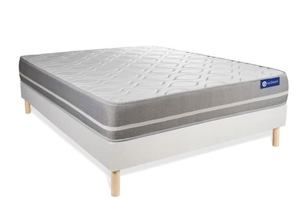 Ensemble Madrassängsäng 160x195 cm - Actilatex Touch - Sängram Kit Vit