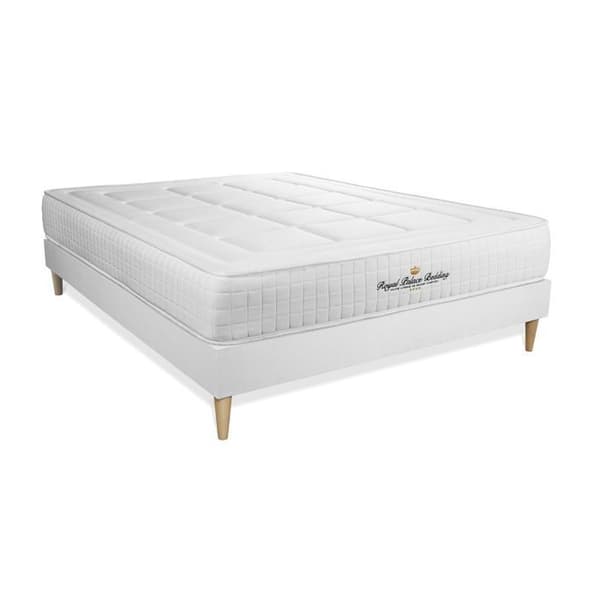 Balmoral Memory Foam 140x190 Madrassbottenset - 24 cm - Fast - Vit Kit Botten + 2 Kuddar + Täcke