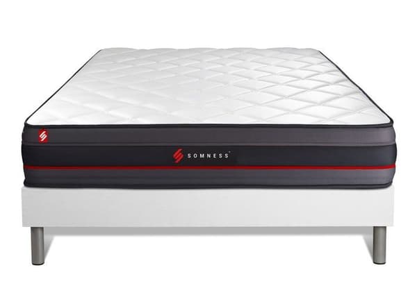 SOMNESS REGEN 140x190 madrass + bäddset - HR-skum - Fast stöd - Ultraventilerande foder