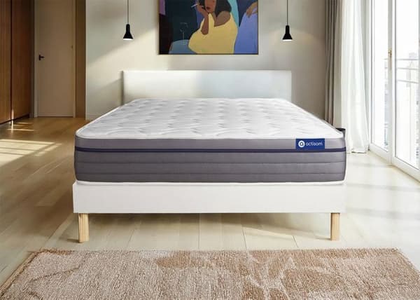 Actimemo Zen Memory Foam 140x190 Madrassbotten Set - 26 cm - Balanserad - Vit Kit Botten