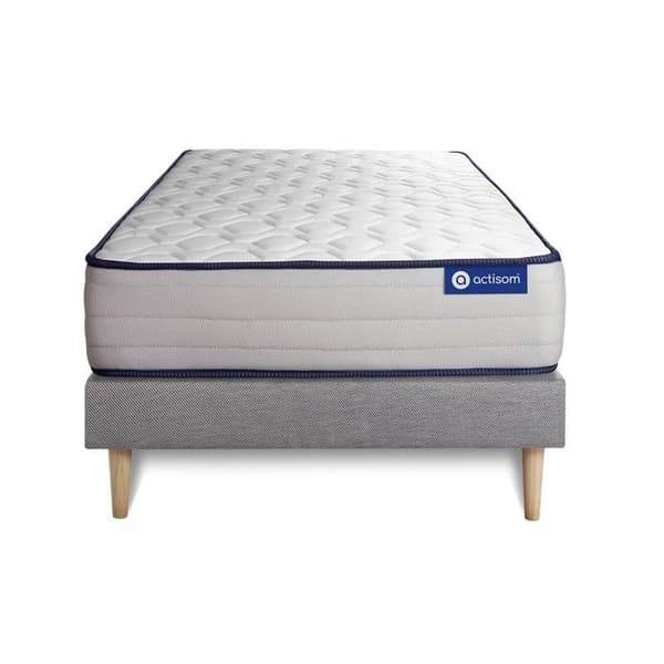 Actimemo Form 90x200 madrassbottenset - 22 cm - Fast - grå kitbotten