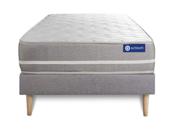 ACTIMEMO TOUCH 80x190 Memory Foam Madrass Set 3 Komfortzoner + KIT Grå Bas 80 x 190 cm Grå