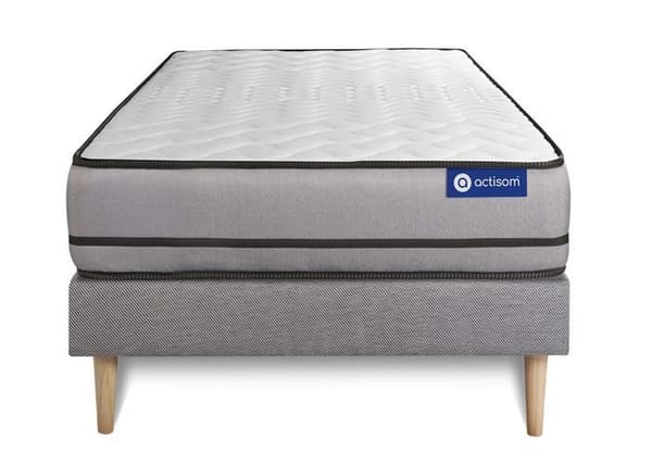 ACTIMEMO madrasset 80x190cm 2 sidor med MEMORY FORM 3 komfortzoner + KIT grå botten 80 x 190 cm Grå