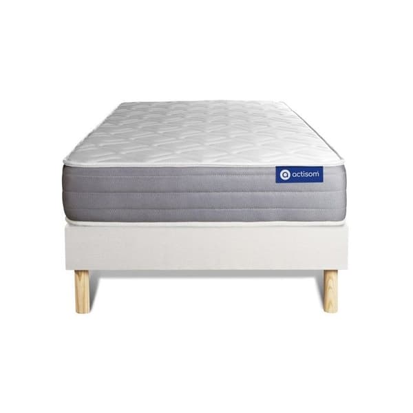 Ensemble madrass ACTIMEMO DREAM minneskum 120x190 cm 5 komfortzoner + sängbotten KIT vit 120 x 190 cm Vit