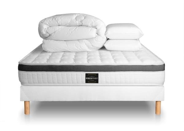 Madrass i skum 140x200 - PRESTIGE LITERIE - Premium Pack - HR - Fast - Vit