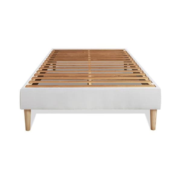 Ensemble LE COSY 90x190cm Minnesskum 7 komfortzoner - Tjocklek 30cm + sängram kit Vit