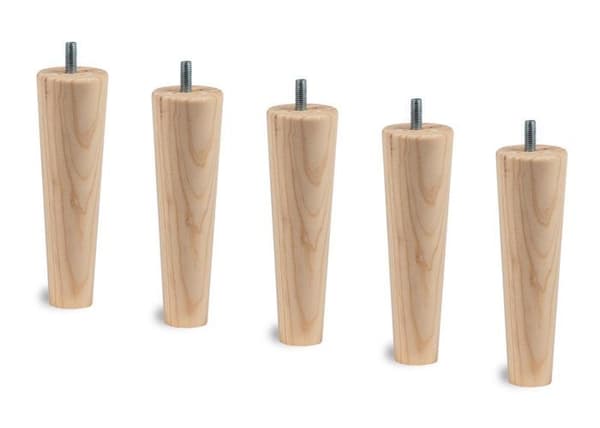 Sommier Kit Tyg Grå antracit - Bly sömn - 140x190 - 2x15 ribbor - Ben trä koner 15 cm