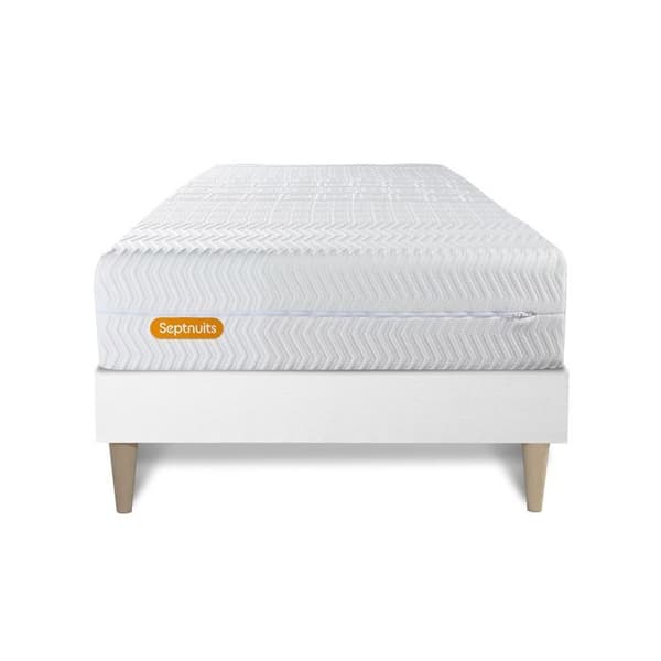 Sängset madrass 90x200 Memo bio minnesskum - Septnuits - Balanserad - Med lameller - 26 cm