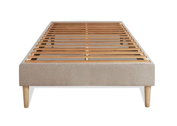 Ensemble LE PAISIBLE 90x200cm Minnesskum BioVisco - Tjocklek 24cm + sängram kit Beige