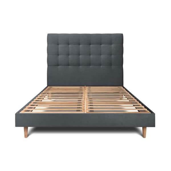 Säng - Märke - 160x200cm - Upholstered sänggavel i sammet - Sängram kit - Total höjd 29cm