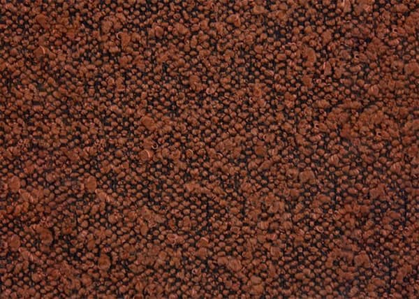 Säng 90x190cm med klädd huvudgavel av bouclette och sängram kit Terracotta - Totalhöjd: 29cm