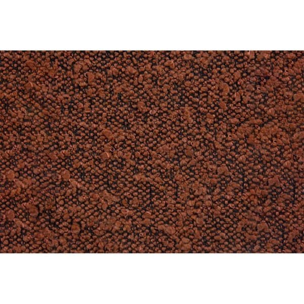Säng 90x190cm med klädd huvudgavel av bouclette och sängram kit Terracotta - Totalhöjd: 29cm
