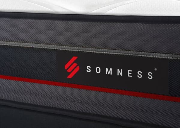 Ensemble madrass + sängbotten - SOMNESS - REGEN - 180x200 cm - Fast - HR - Vit