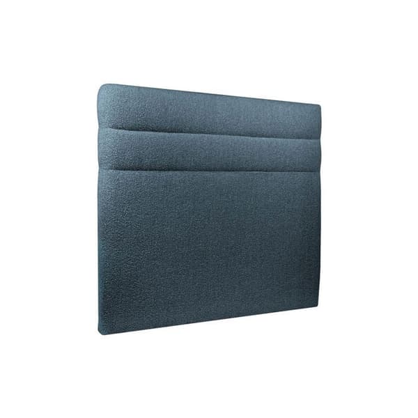 Säng - boucle-linjer - Blå - Massivt trä - 150x190cm