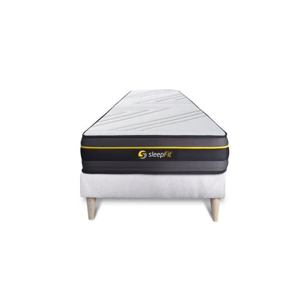 Sängpaket 90x200 madrass ACTIVE + sängram kit vit 90 x 200 cm Vit