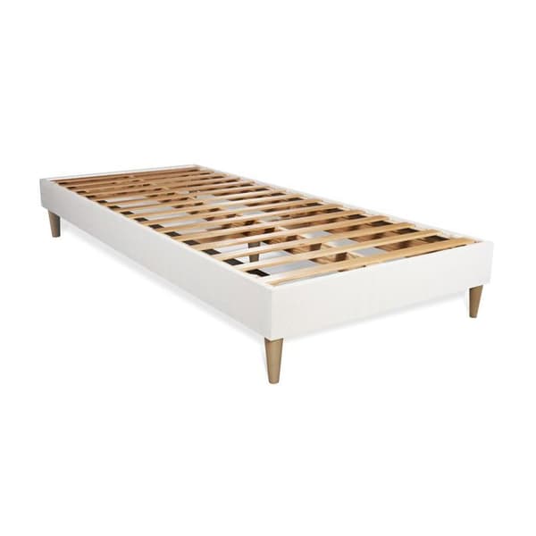 Sängpaket - SOFT - Vit - 90x190 cm - Mycket fast