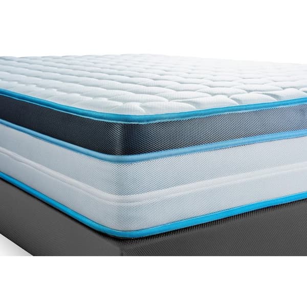 Sängram och madrass 160x200 BodyFit Minne av form - 24 cm - Fast - sängram kit grå + 2 kuddar + täcke