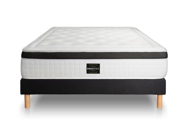 Privilege Set 160 x 200 cm Svart Kit boxmadrass - PRESTIGE LITERIE - Mjuk - Fast - Fast