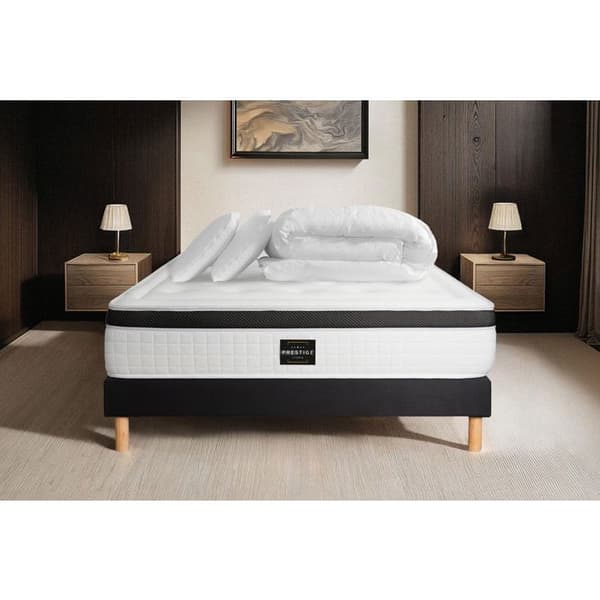 Pack Privilège 140 x 190 cm sängstomme Kit Svart