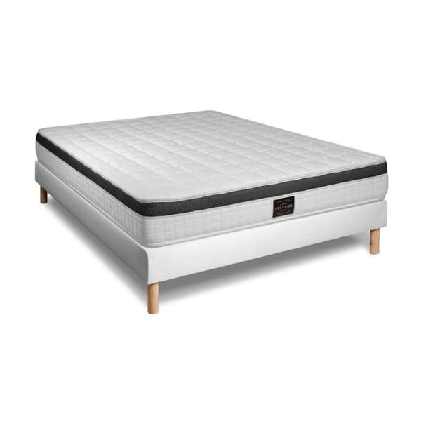 Paket Över 140 x 190 cm sängram Kit Vit