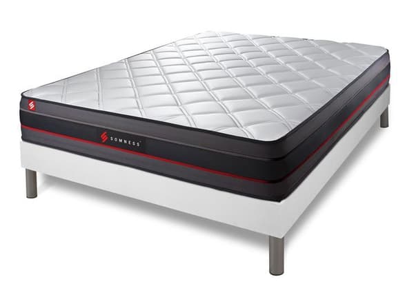 SOMNESS REGEN 140x200 madrass + bäddset - HR-skum - Ultraventilerande foder - Fast stöd